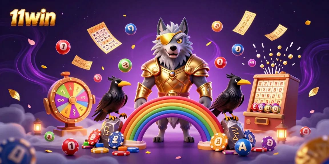 Experience 11WIN’s vibrant casino adventure with enchanting characters and dynamic lottery excitement.