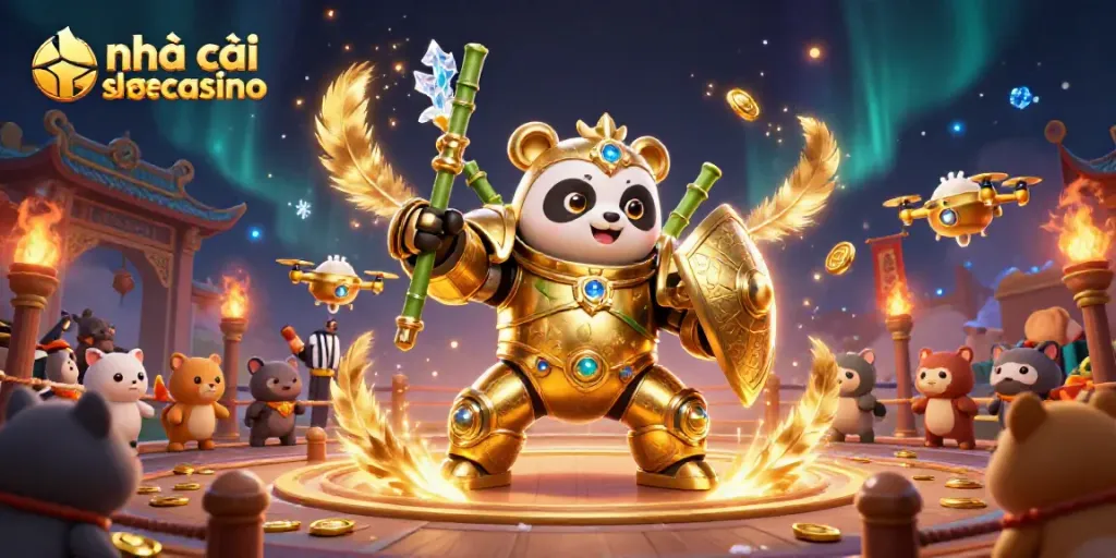 Experience thrilling gameplay with nhà cái shbetcasino in a vibrant 3D casino arena filled with action.
