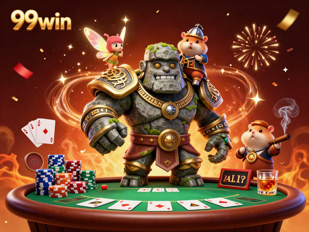 Experience exciting gameplay at 99win with vibrant characters and casino elements.