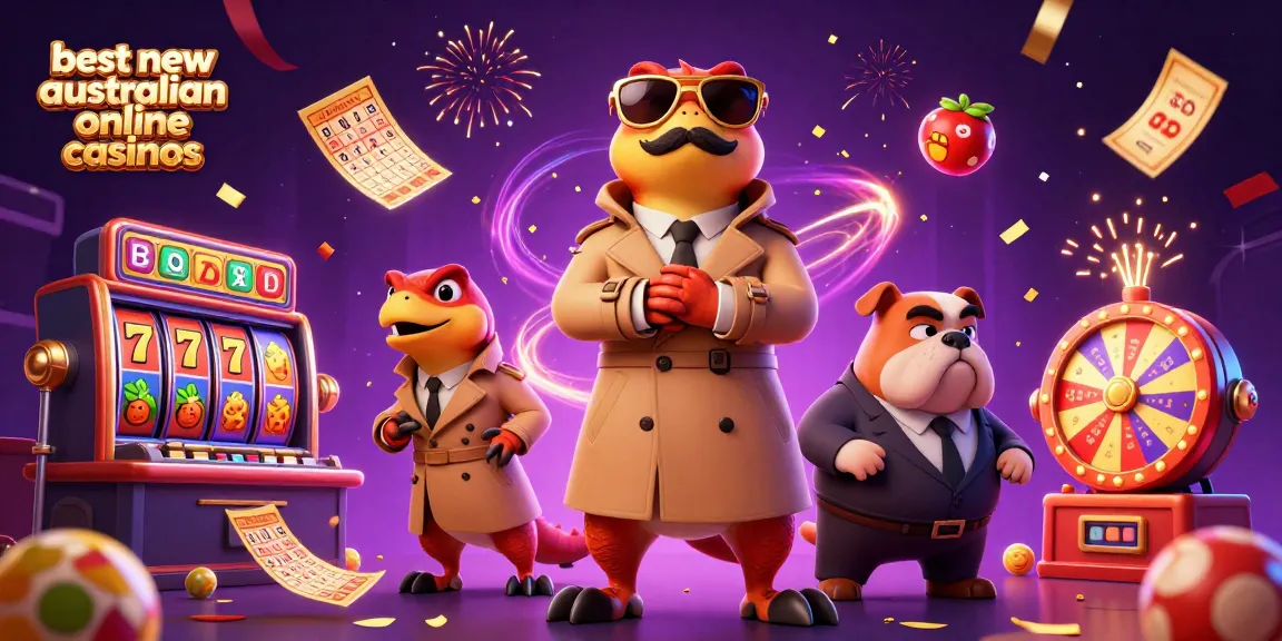 Experience the excitement of the best new australian online casinos with raptors in a trench coat entering a VIP lounge.